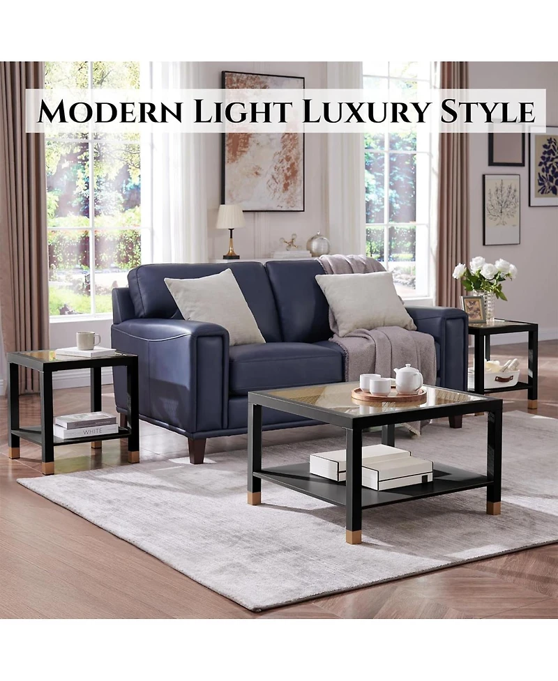 Streamdale Furniture 6-Door Armoire Wardrobe with 3 Drawers and Rod