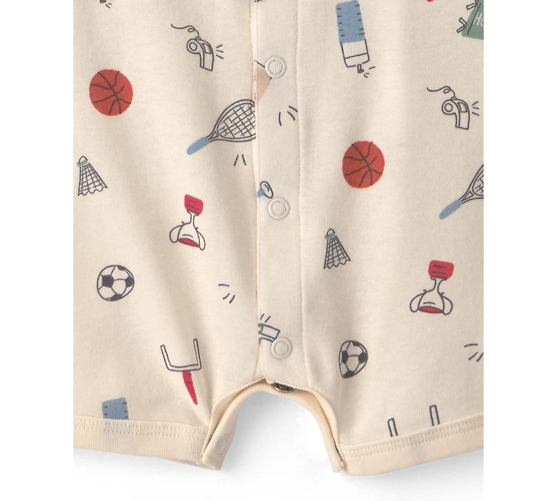 Carter's Baby Boys' Cotton Short-Sleeve Romper