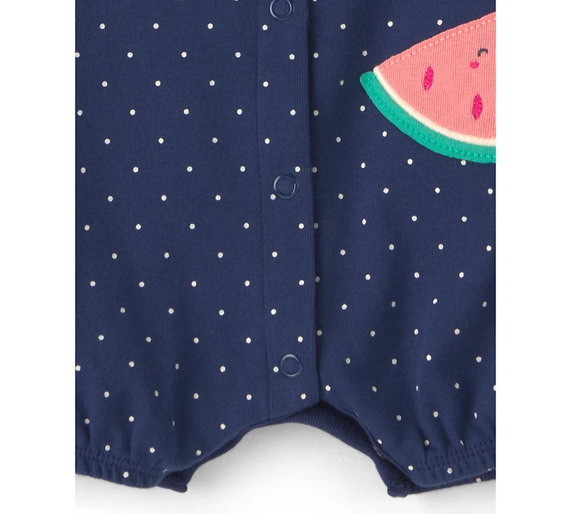 Carter's Baby Girls' Cotton Snap Up Rompers
