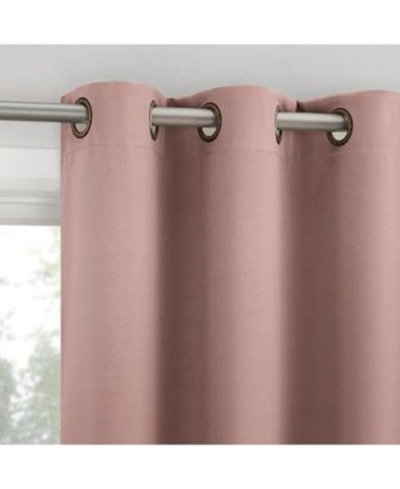 Sun Zero Sheridan Magnetic Closure Blackout Grommet Curtain Panel Pair