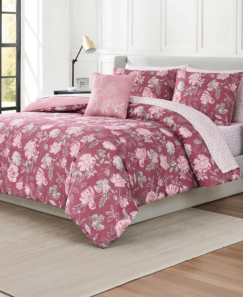 Nine West Shilo Floral Bed in a Bag 8-Pc. Comforter Set