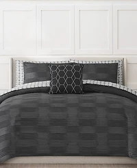 Nine West Oslo Stripe Bed in a Bag 8-Pc. Comforter Set, Queen