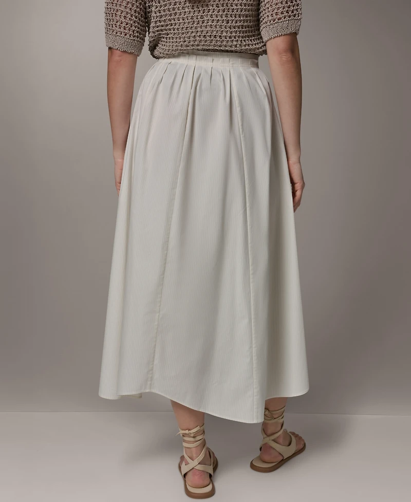 Donna Karan Weekend Women's Stripe Pleated Skirt
