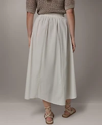 Donna Karan Weekend Women's Stripe Pleated Skirt