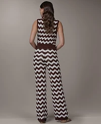 Donna Karan Weekend Women's Scallop Stripe Pointelle Pants