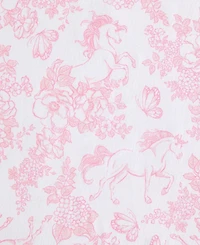 Laura Ashley Toile Unicorn Microfiber -Pc. Sheet Set