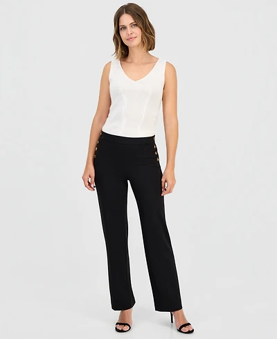 Anne Klein Women's Wide-Leg Sailor Pants