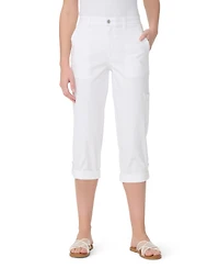 Gloria Vanderbilt Women's High-Rise Cargo Capri Pants