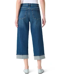 Gloria Vanderbilt Women's High-Rise Cuffed Cropped Jeans