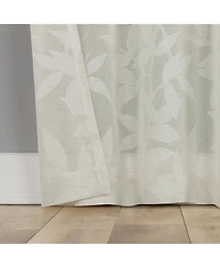 No. 918 Nadia Textured Botanical Semi-Sheer Grommet Curtain Panel