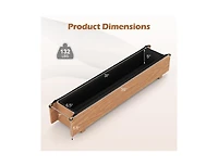 Slickblue Raised Wood Planter for Vegetables, Herbs & Flowers