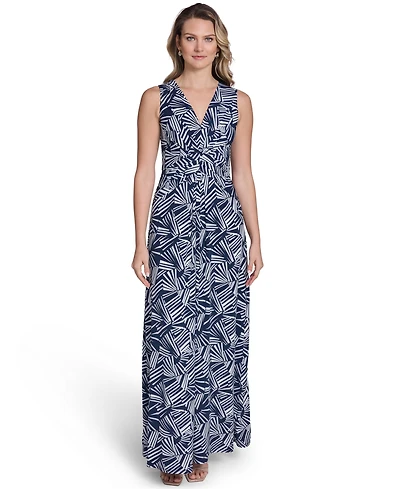 Jessica Howard Petite Sleeveless V-Neck Maxi Dress