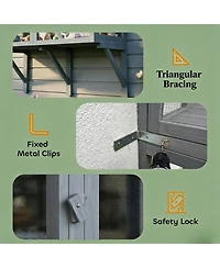 Zeus and Ruta Heavy Duty Outdoor Cat Catio with Mesh Cover for Indoor Cats