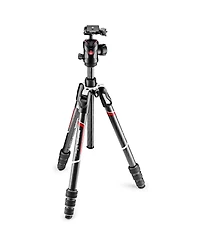 Manfrotto Befree Gt 4-Section Carbon Fiber Travel Tripod with 496 Center Ball Head, Twist Lock