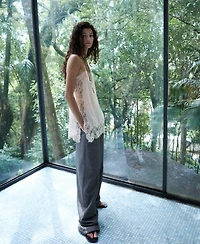 Selection Mango Women's Lace Lyocell Top