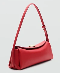 Selection Mango Women's Metal Detail Leather Shoulder Bag