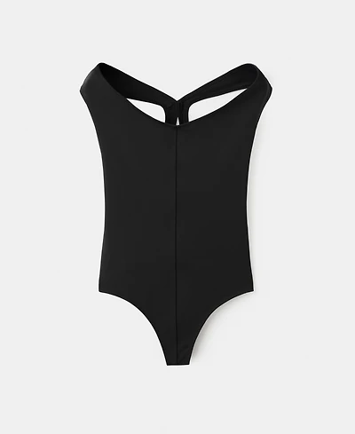 Selection Mango Women's Open Back Fitted Bodysuit
