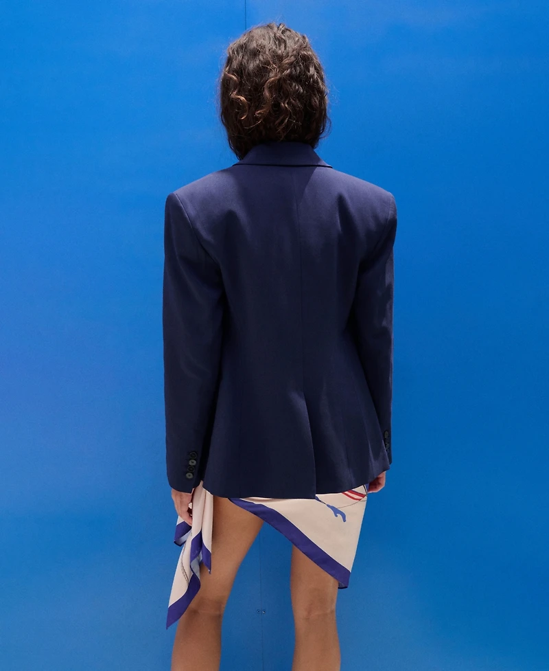 Selection Mango Women's Double-Breasted Suit Blazer