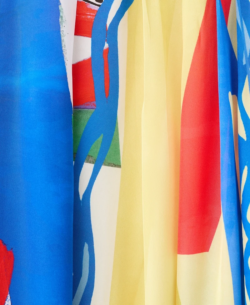 Selection Mango Women's Asymmetrical Printed Skirt