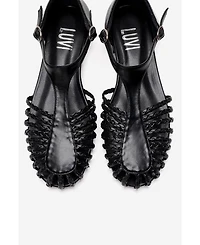 Prologue Shoes Women's Onos Woven T Strap Sandal