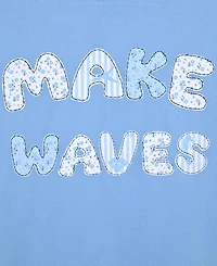 Max & Olivia Big Girls' Making Waves Top and Shorts Sleep Play, with Scrunchie, 3-Piece Set