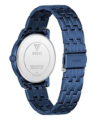 Guess Men's Blue Stainless Steel Analog Watch, 40mm