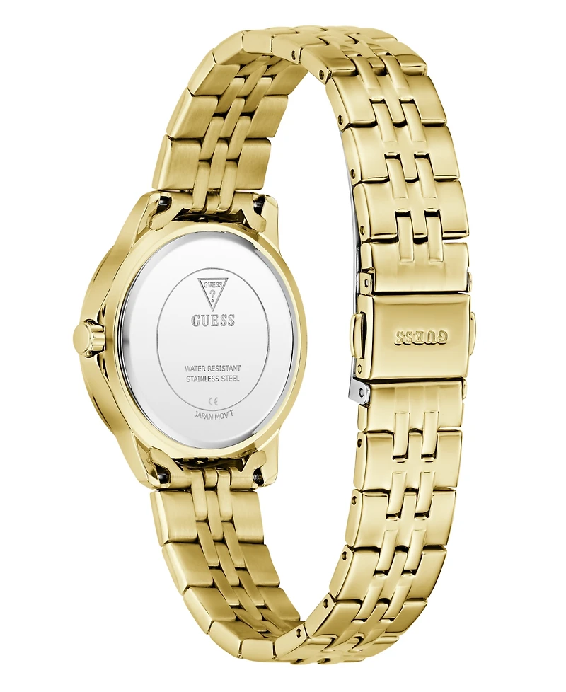 Guess Women's Glitz Gold-Tone Stainless Steel Analog Watch, 32mm