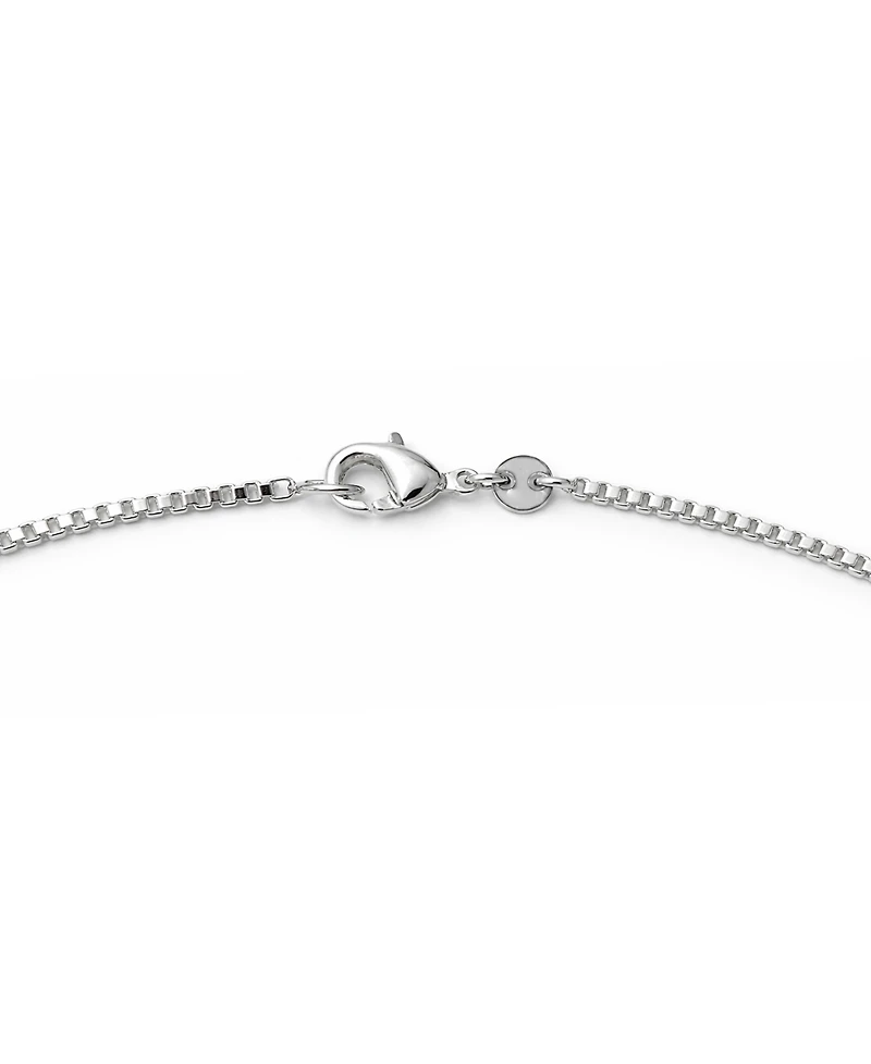 And Now This Silver Plated Box Link 18" Chain Necklace