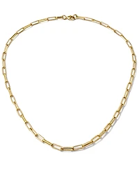 And Now This Paper Clip Link 18" Chain Necklace in Silver or Gold Plate