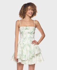 B Darlin Juniors' Sleeveless Square Neck Mini Dress