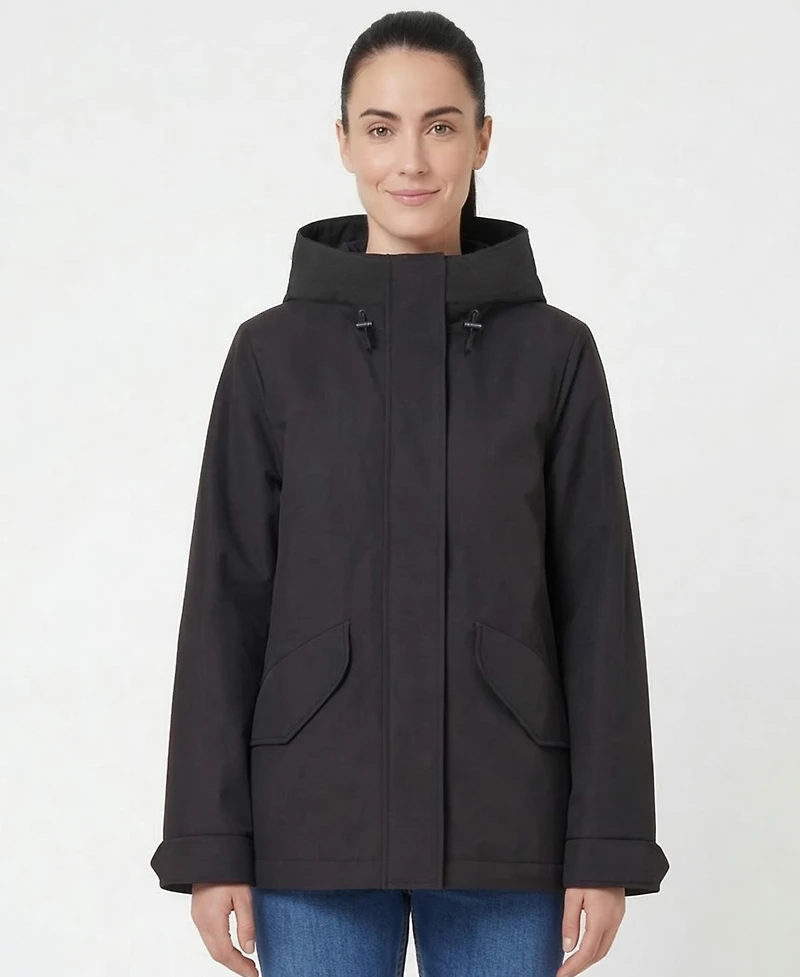 Rokka&Rolla Women's Stand Collar Trench Coat Windbreaker