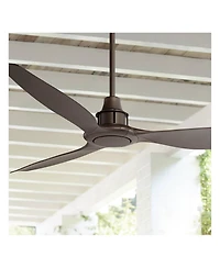 Casa Vieja 58" Interceptor Bronze Fan with 12-In Rod for 10-Ft Ceiling