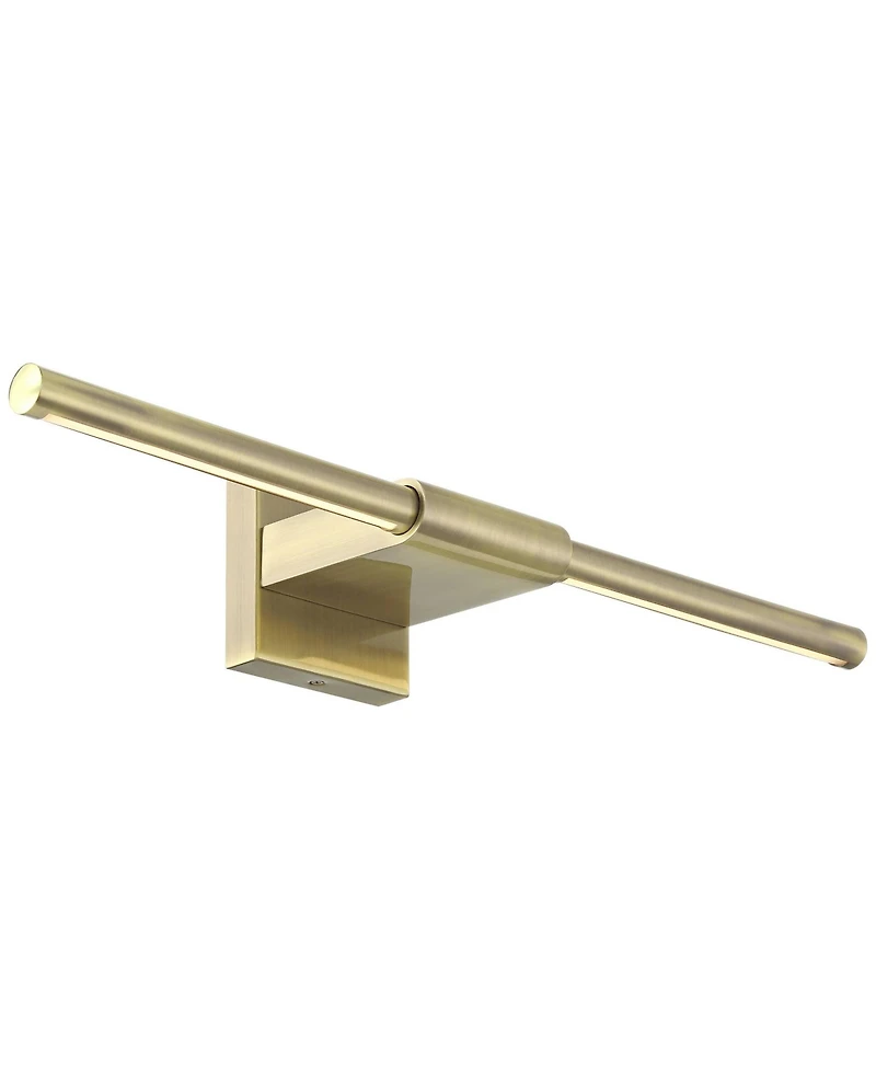 Possini Euro Design Anthony 24" High Modern Picture Wall Lamp Light Fixture Mount Living Room Indoor Led Gold Antique Brass