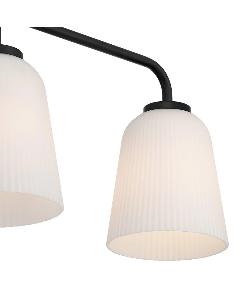 Possini Euro Design Possini Euro Bouchard 24" Wide Black 3-Light Bath Vanity Light