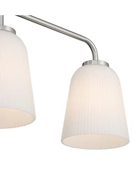 Possini Euro Design Possini Euro Bouchard 24"W Brushed Nickel 3-Light Bath Vanity Light