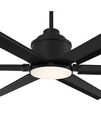 Casa Vieja 65" Ultra Breeze Black Led Ceiling Fan w/36" Downrod
