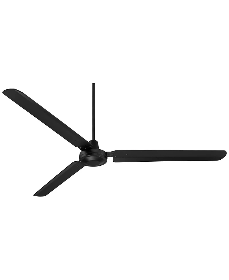 Casa Vieja 72" Velocity Matte Black Ceiling Fan with 38" Downrod