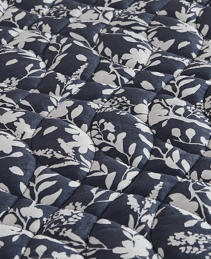 Bcbg Floral Vanna Velvet 3-Pc. Quilt Set, King