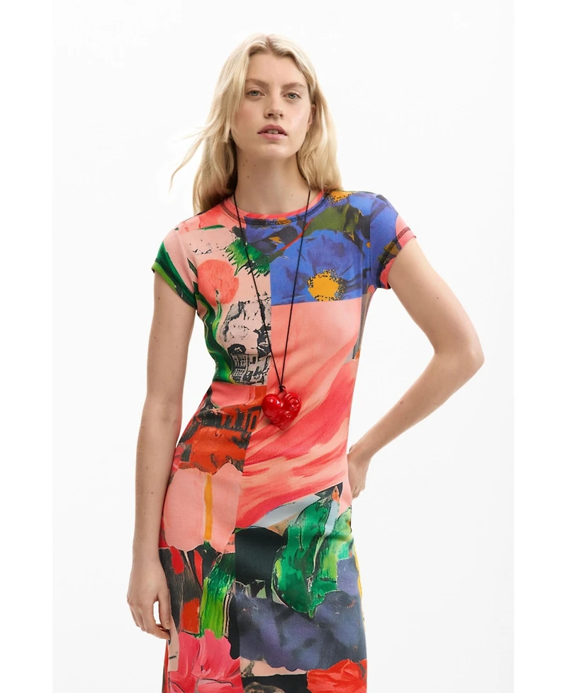 Desigual Women's Printed fitted dress