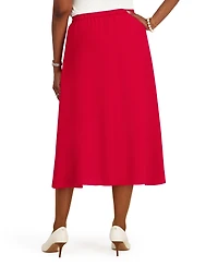 Kasper Women's Pull-On Shirred A-Line Skirt
