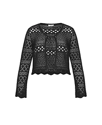 City Chic Women's Plus Crochet Love Top
