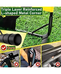 Happy Jump Portable Soccer Goal, Large-Frame Design Built for Long-Term Development, Easy Setup for Backyard, Park or School Training