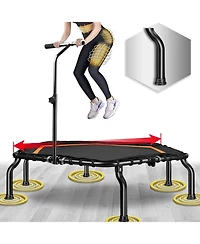 Happy Jump 50" Mini Fitness Trampoline Max. Load 250lbs Safe Silent Easy Installation