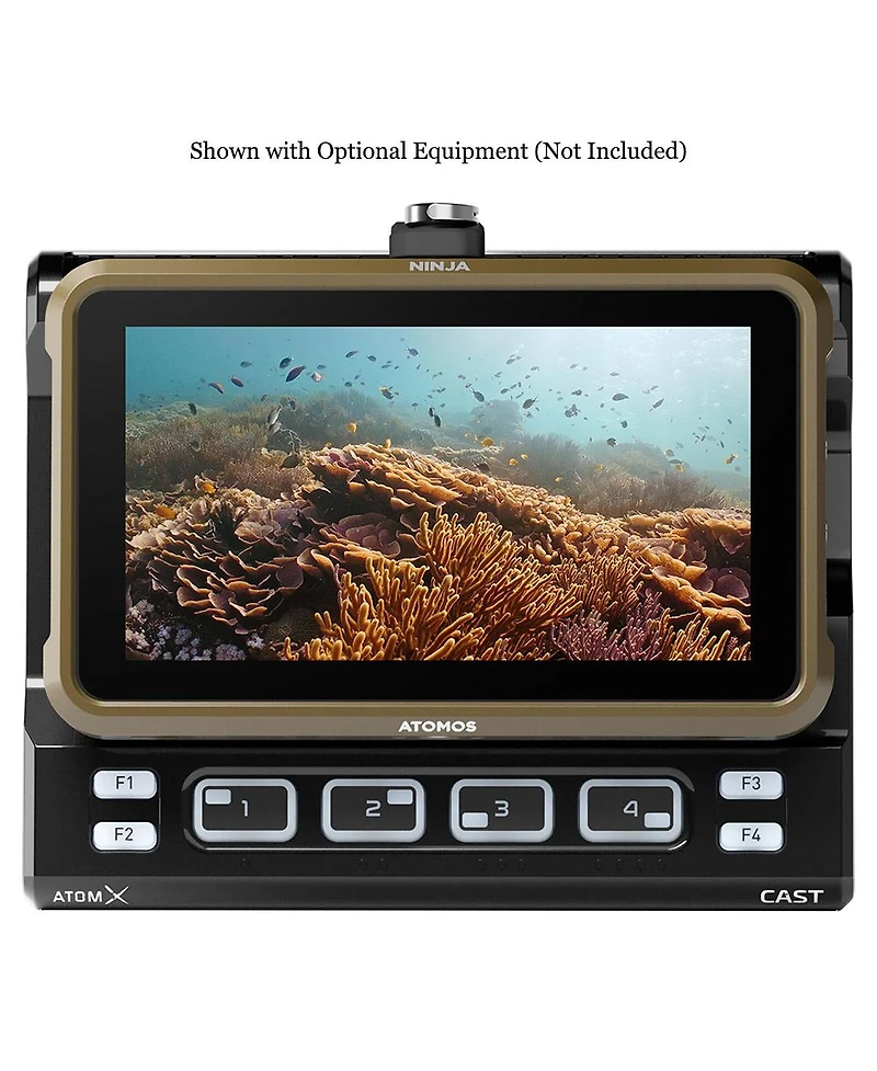 Atomos All New Ninja V 5.2" 8K Hdmi H.265 Raw Recording Monitor - Bundle with 2X Green Extreme Np-F550 Battery Packs, Dual Smart Charger, Video