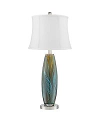 360 Lighting Azure Modern Table Lamps, Set of 2, 26 3/4" High with Drum Shades