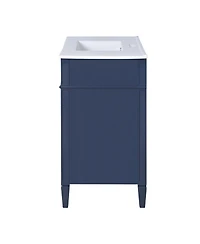 Casainc 36" Bathroom Vanity with Top Sink, Single Sink Bathroom Storage Cabinet with 2 Drawers and Tip-Out Drawer