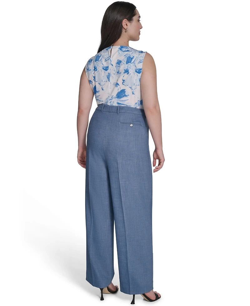Calvin Klein Plus Modern Fit High-Waist Pants