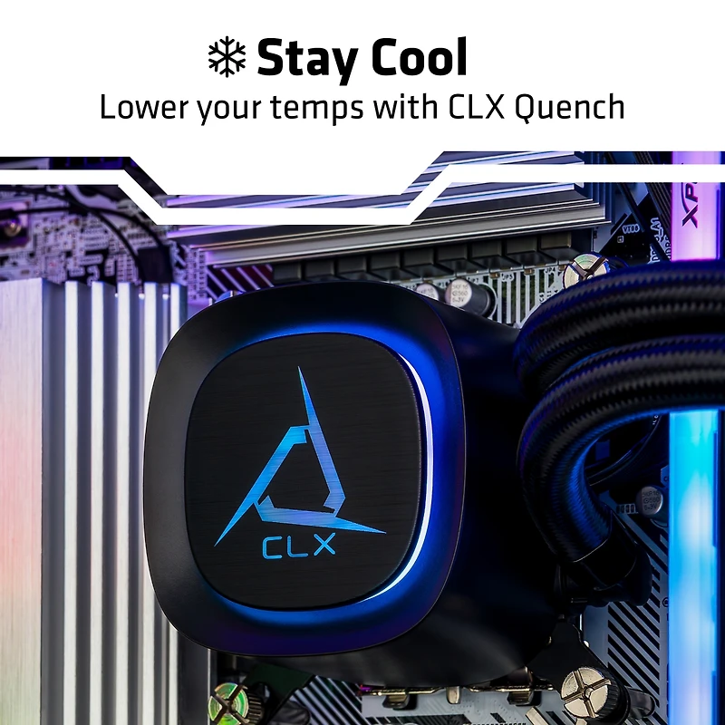 Clx Set Gaming Pc - Liquid Cooled Intel Core Ultra 7 270K Plus 3.7GHz, 32GB DDR5, GeForce Rtx 5070 12GB Graphics, 2TB Ssd, WiFi, Windows 11 Home