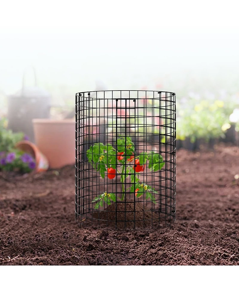 Sugift Plant Protector, 6 Pack, Chicken Wire Cages for Outdoor Plants, 12.6" Dia