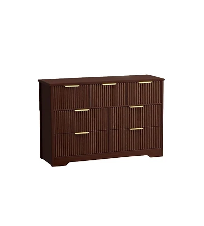 Gaomon Modern Fluted Wood Dresser with 7 Drawers for Bedroom Storage